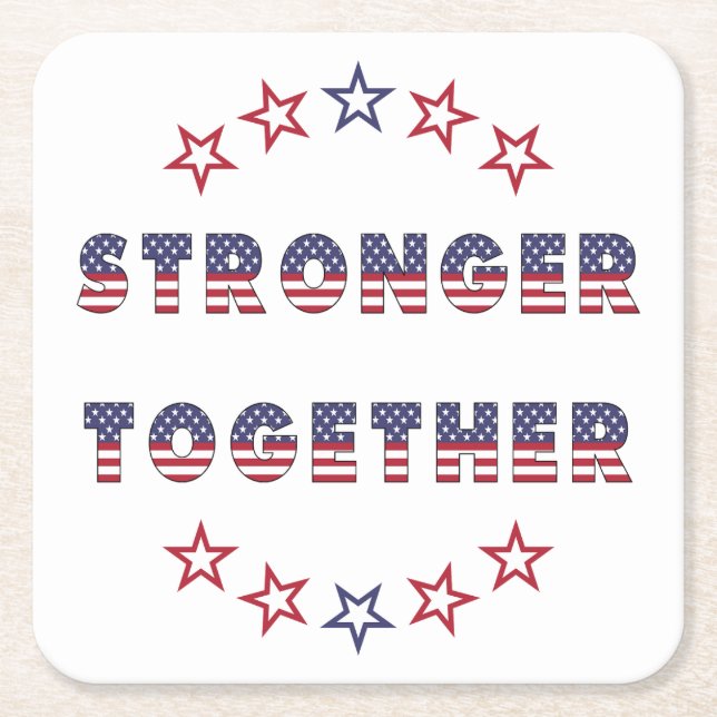 Posavasos Cuadrado De Papel ¡Colección de Fiestas de las Elecciones en Estados (Anverso)