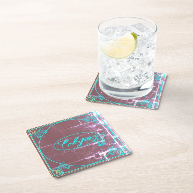 Posavasos Cuadrado De Papel Cologne – Colonia – Köln Art Nouveau shabby chic (In situ)