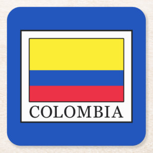 Posavasos Cuadrado De Papel Colombia