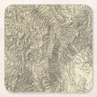 Posavasos Cuadrado De Papel Colorado 2