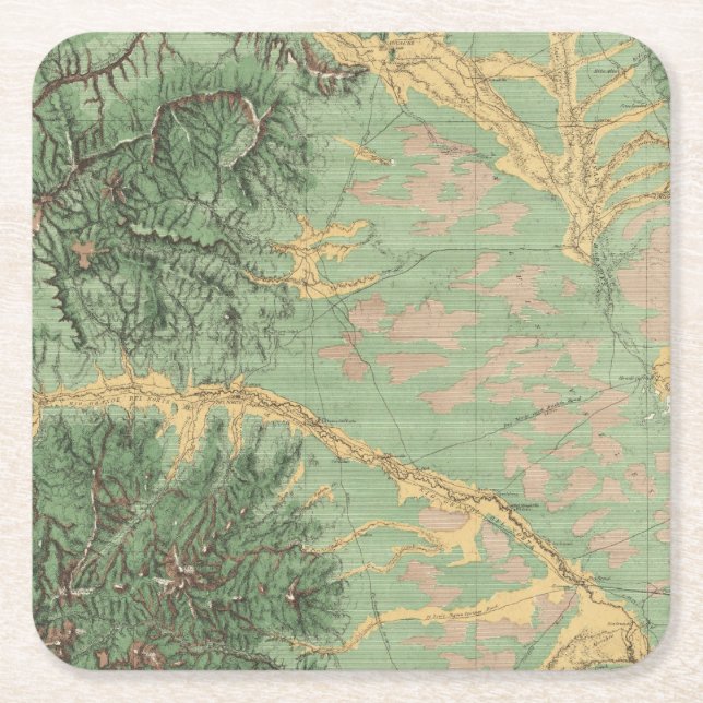 Posavasos Cuadrado De Papel Colorado 7 (Anverso)