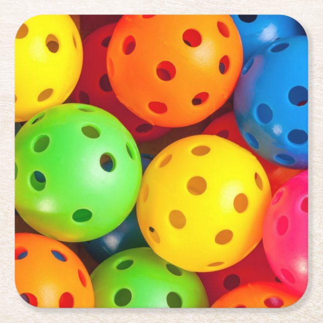 Posavasos Cuadrado De Papel Colorante de baloncesto (Anverso)