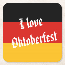 Posavasos Cuadrado De Papel COLORES DE BANDERA ALEMANA + tus ideas