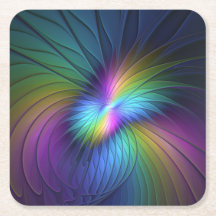 Colorido Con Azul Moderno Resumen Arte Fractal