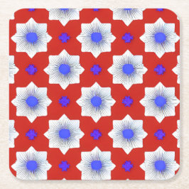 Posavasos Cuadrado De Papel Colorido, geométrico, fresco, moderno, gráfico de 