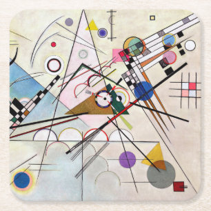 Posavasos Cuadrado De Papel Composición VIII, Wassily Kandinsky