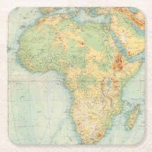Posavasos Cuadrado De Papel Comprobación 10506 de África