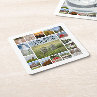 Posavasos Cuadrado De Papel Condado de Door Wisconsin