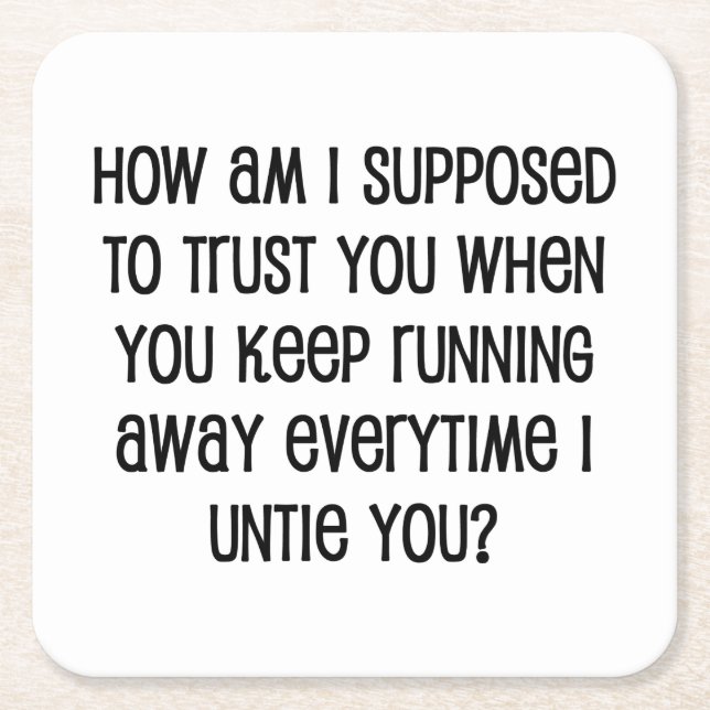 Posavasos Cuadrado De Papel Confianza (Anverso)