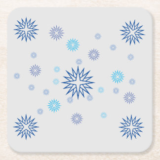 Posavasos Cuadrado De Papel Conjunto de escayas - Estrellas brillantes