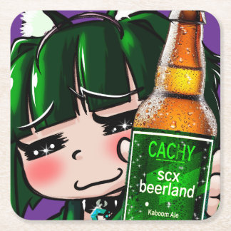 Posavasos Cuadrado De Papel Conjunto EconoCoasters Cachytan beerland