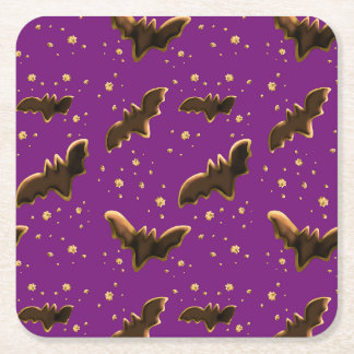 Posavasos Cuadrado De Papel Cookie Bats and Crumbs