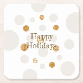 Posavasos Cuadrado De Papel Cookies de Gingerbread