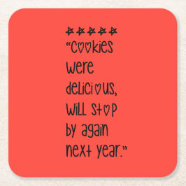 Posavasos Cuadrado De Papel Cookies were delicious