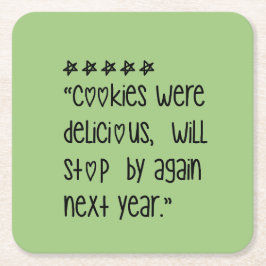 Posavasos Cuadrado De Papel Cookies were delicious