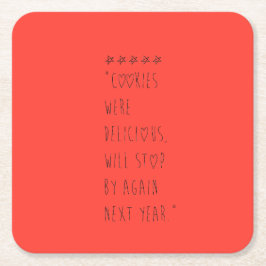 Posavasos Cuadrado De Papel Cookies were delicious