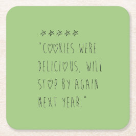 Posavasos Cuadrado De Papel Cookies were delicious