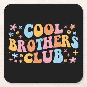 Posavasos Cuadrado De Papel Cool Brothers Club III