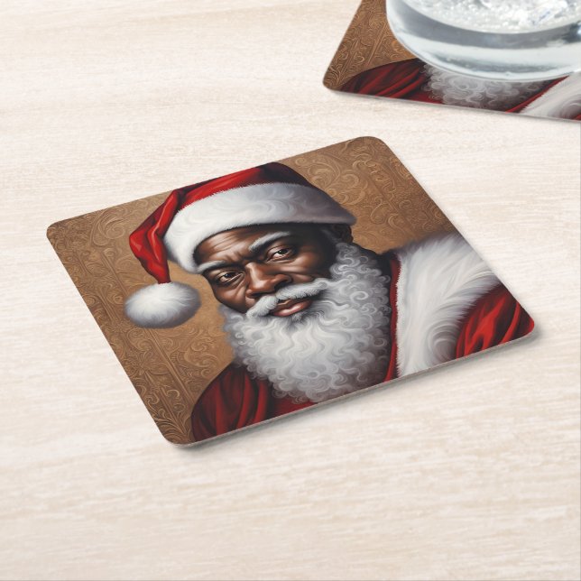 Posavasos Cuadrado De Papel Copas de papel de Estados Unidos africano (En perspectiva)