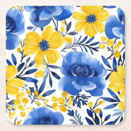 Posavasos Cuadrado De Papel Copas Sun y Sky