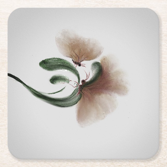 Posavasos Cuadrado De Papel Copos de papel (Anverso)