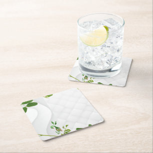 Posavasos Cuadrado De Papel Copos de papel