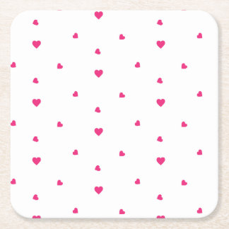 Posavasos Cuadrado De Papel corazón