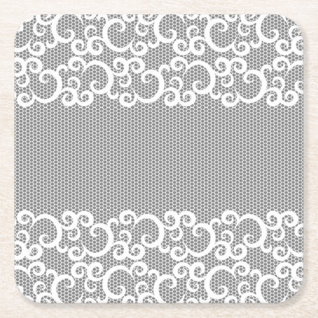 Posavasos Cuadrado De Papel Cordón 1 (Anverso)