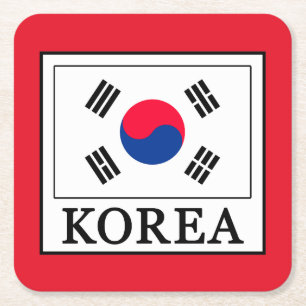 Posavasos Cuadrado De Papel Corea