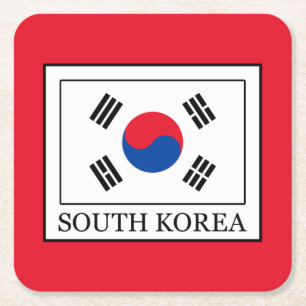Posavasos Cuadrado De Papel Corea del Sur
