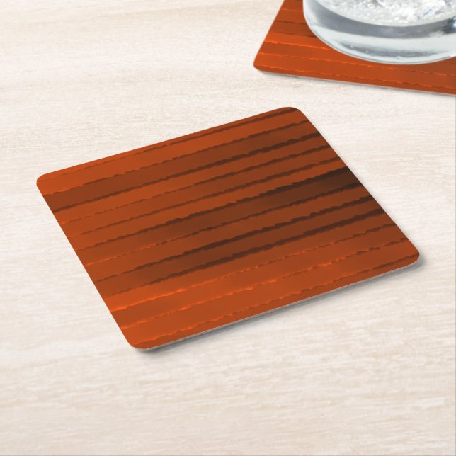 Posavasos Cuadrado De Papel Cosas calientes brillantes (En perspectiva)