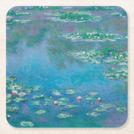 POSAVASOS CUADRADO DE PAPEL COSTERA DE PAPEL: "AGUAS" DE MONET