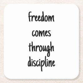 Posavasos Cuadrado De Papel Costura de papel de libertad