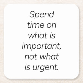 Posavasos Cuadrado De Papel Costura de papel importante