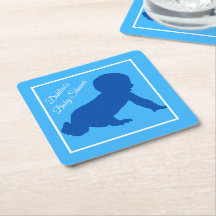 Crawling baby Blue Baby Shower