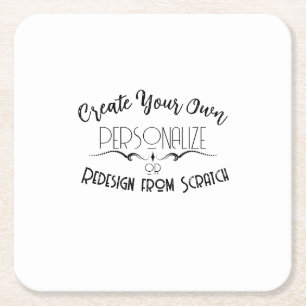 Posavasos Cuadrado De Papel Crea el tuyo