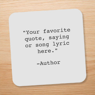 Posavasos Cuadrado De Papel Crear su propia cotización