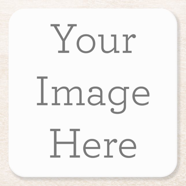 Posavasos personalizados, Cuadrado (Anverso)