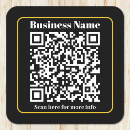 Posavasos Cuadrado De Papel Crear un código QR comercial digitalizable instant