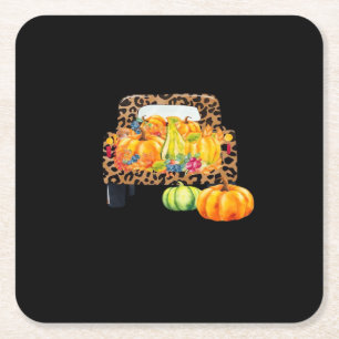 Posavasos Cuadrado De Papel Creativo de regalo de vestuario de temporada otoño