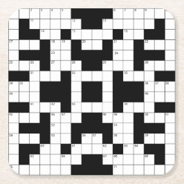 Posavasos Cuadrado De Papel Crossword Puzzle Design Paper Coaster