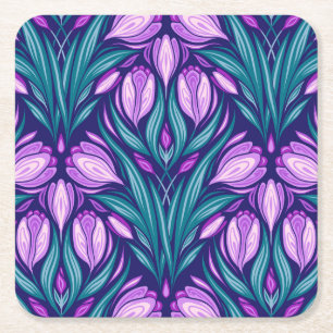 Posavasos Cuadrado De Papel Cruces de primavera