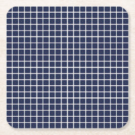 Posavasos Cuadrado De Papel Cuadrados azules de papel