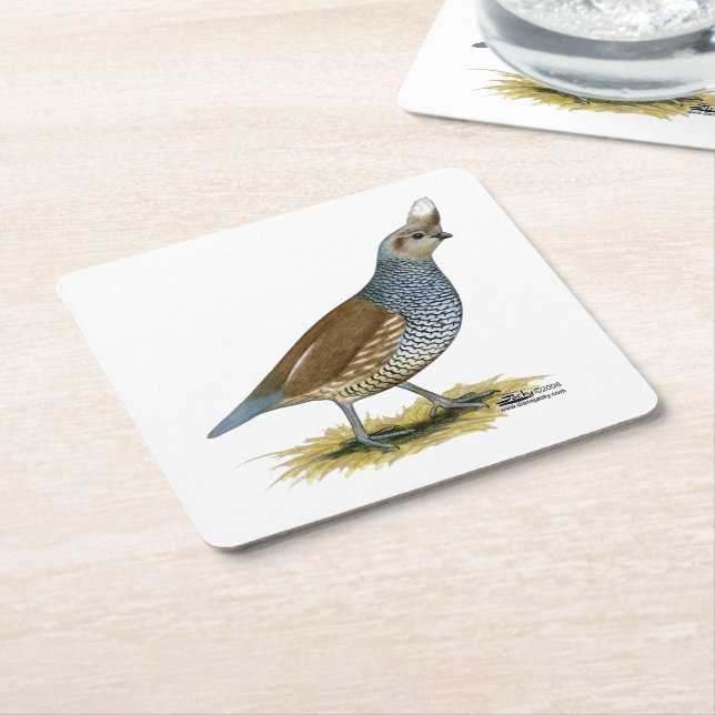 Posavasos Cuadrado De Papel Cual escalada (En perspectiva)