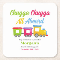 Cualquier partido de cumpleaños Chugga Choo Tren c