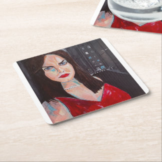Posavasos Cuadrado De Papel Cuando el mundo olvidó mi nombre Pintura Alfred Fo