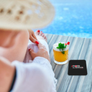 Posavasos Cuadrado De Papel Cuanto más cita de compromiso más alegre