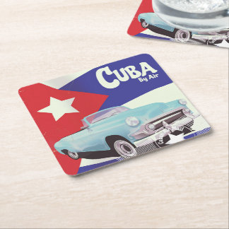 Posavasos Cuadrado De Papel Cuba por aire