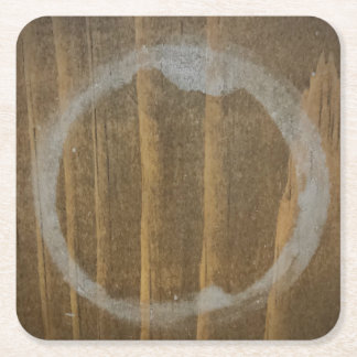 Posavasos Cuadrado De Papel Cubierta de agua manchada