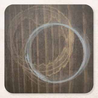 Posavasos Cuadrado De Papel Cubierta de agua manchada
